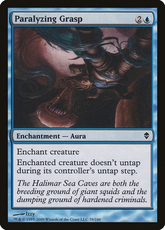 Paralyzing Grasp [Zendikar] | Magic Magpie