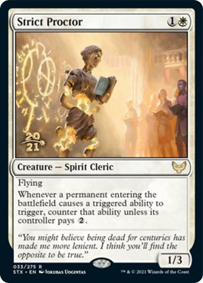 Strict Proctor [Strixhaven: School of Mages Prerelease Promos] | Magic Magpie