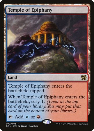 Temple of Epiphany [Duel Decks: Elves vs. Inventors] | Magic Magpie