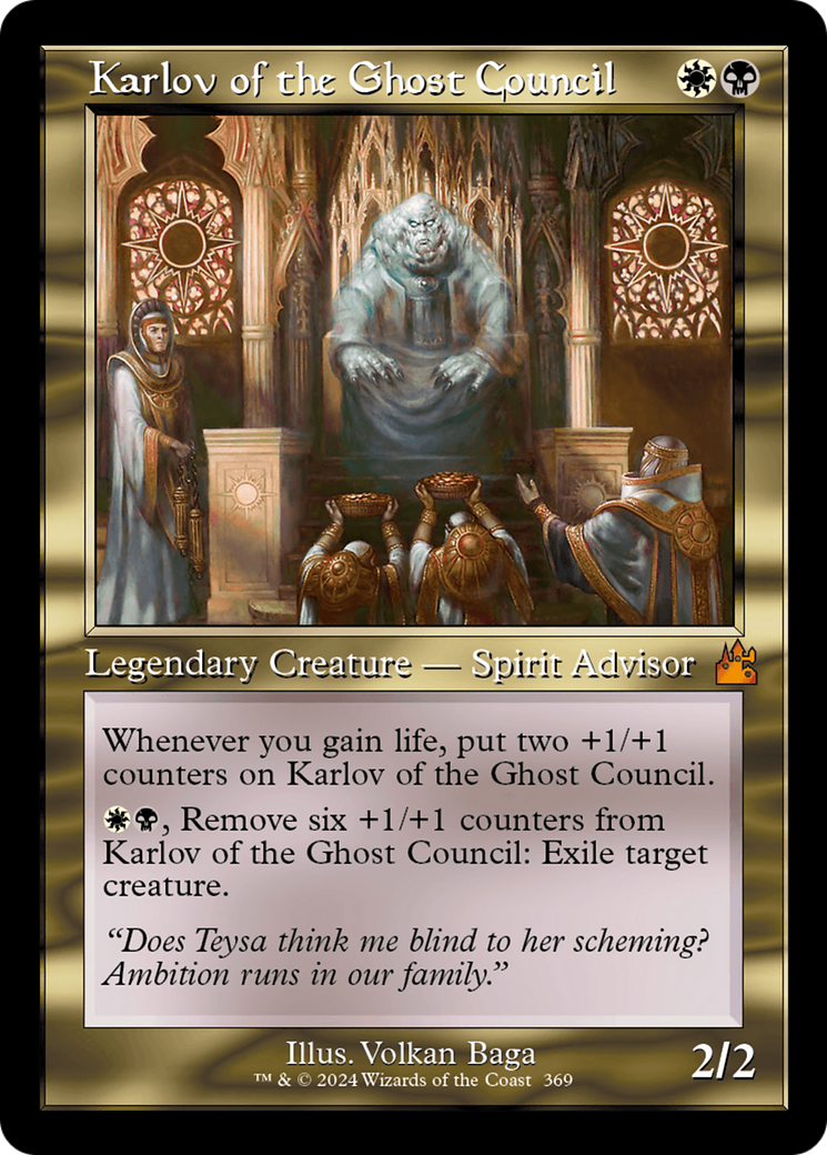 Karlov of the Ghost Council (Retro Frame) [Ravnica Remastered] | Magic Magpie