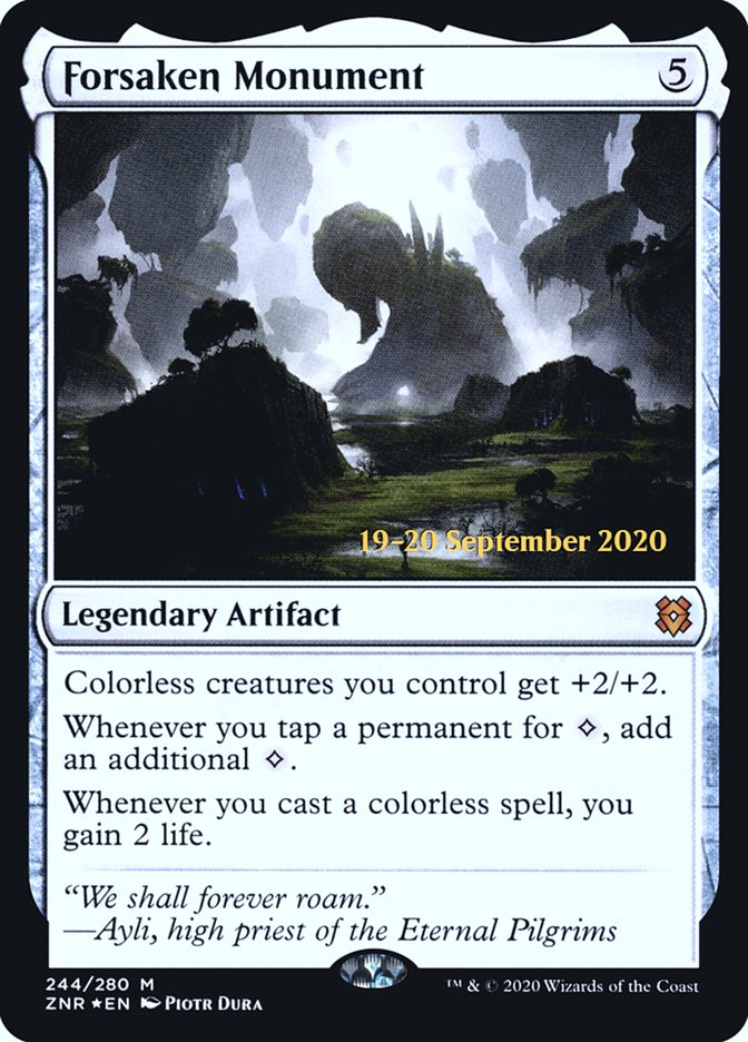 Forsaken Monument  [Zendikar Rising Prerelease Promos] | Magic Magpie