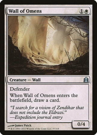 Wall of Omens [Commander 2011] | Magic Magpie