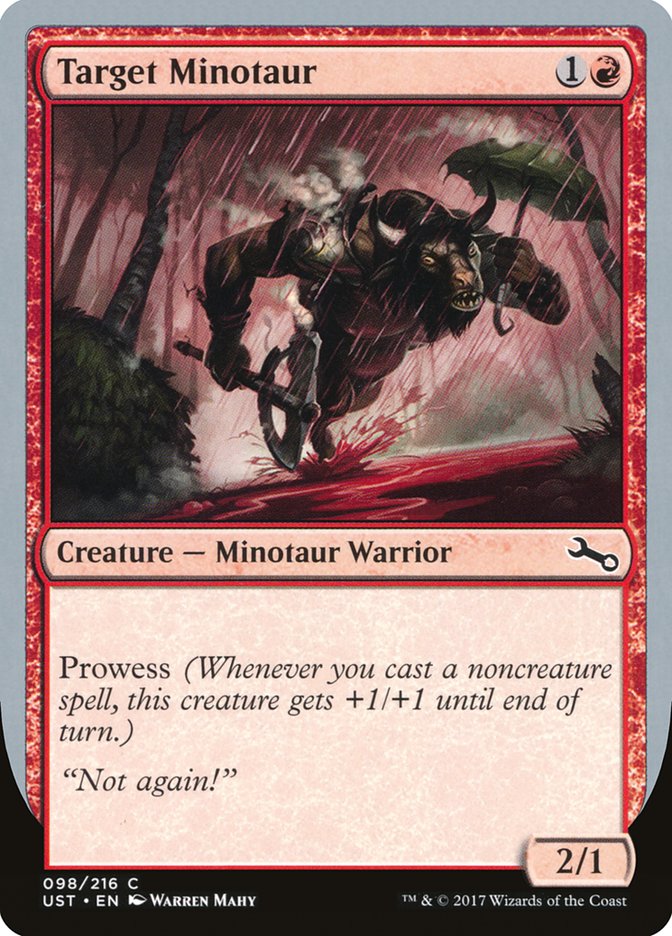 Target Minotaur (Rain Art) [Unstable] | Magic Magpie