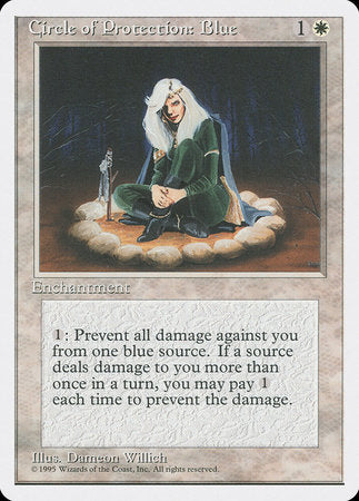 Circle of Protection: Blue [Fourth Edition] | Magic Magpie