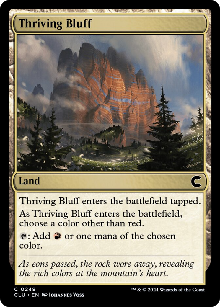 Thriving Bluff [Ravnica: Clue Edition] | Magic Magpie