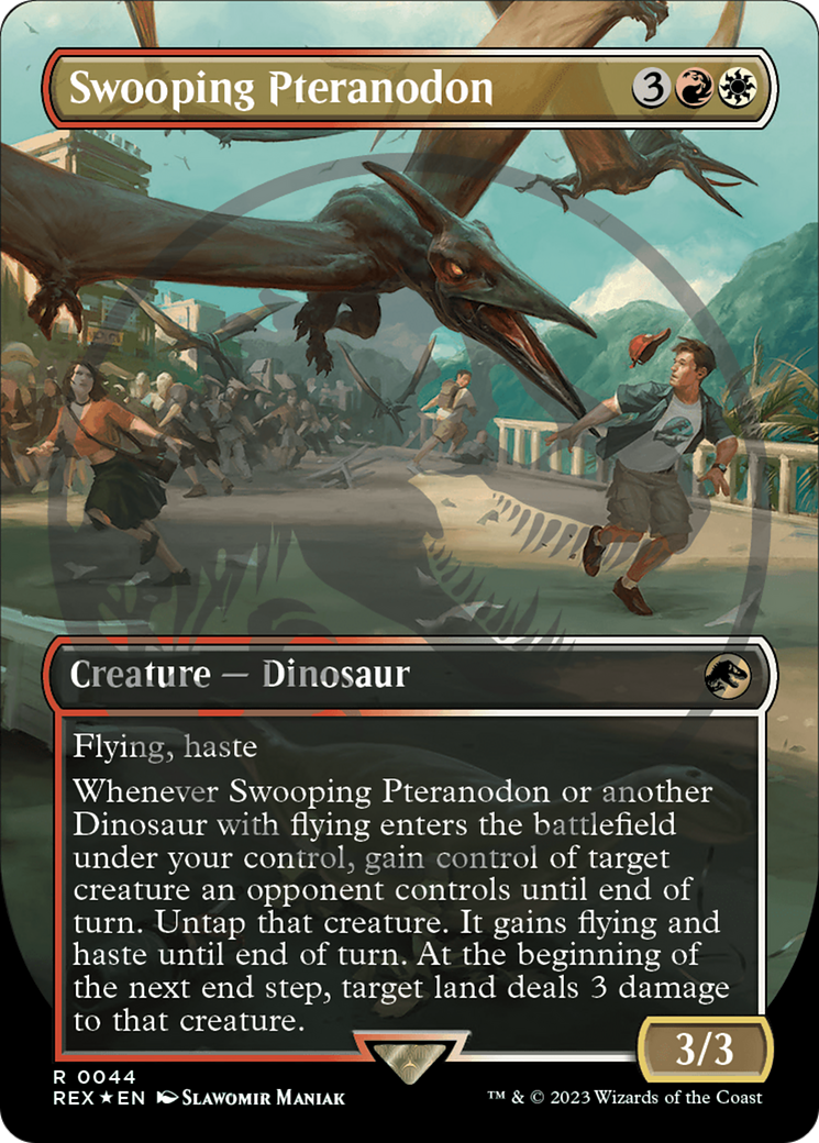 Swooping Pteranodon Emblem (Borderless) [Jurassic World Collection Tokens] | Magic Magpie