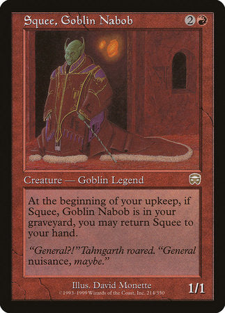 Squee, Goblin Nabob [Mercadian Masques] | Magic Magpie