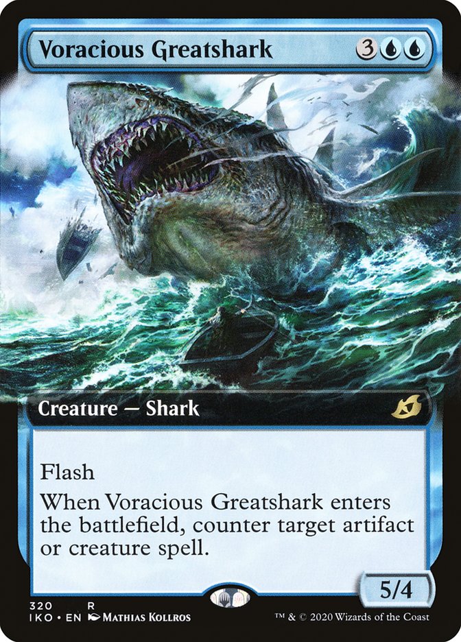 Voracious Greatshark (Extended Art) [Ikoria: Lair of Behemoths] | Magic Magpie