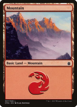 Mountain (307) [Commander Anthology] | Magic Magpie