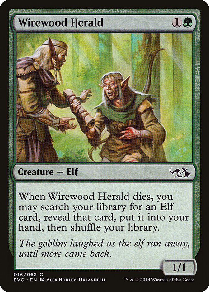 Wirewood Herald (Elves vs. Goblins) [Duel Decks Anthology] | Magic Magpie