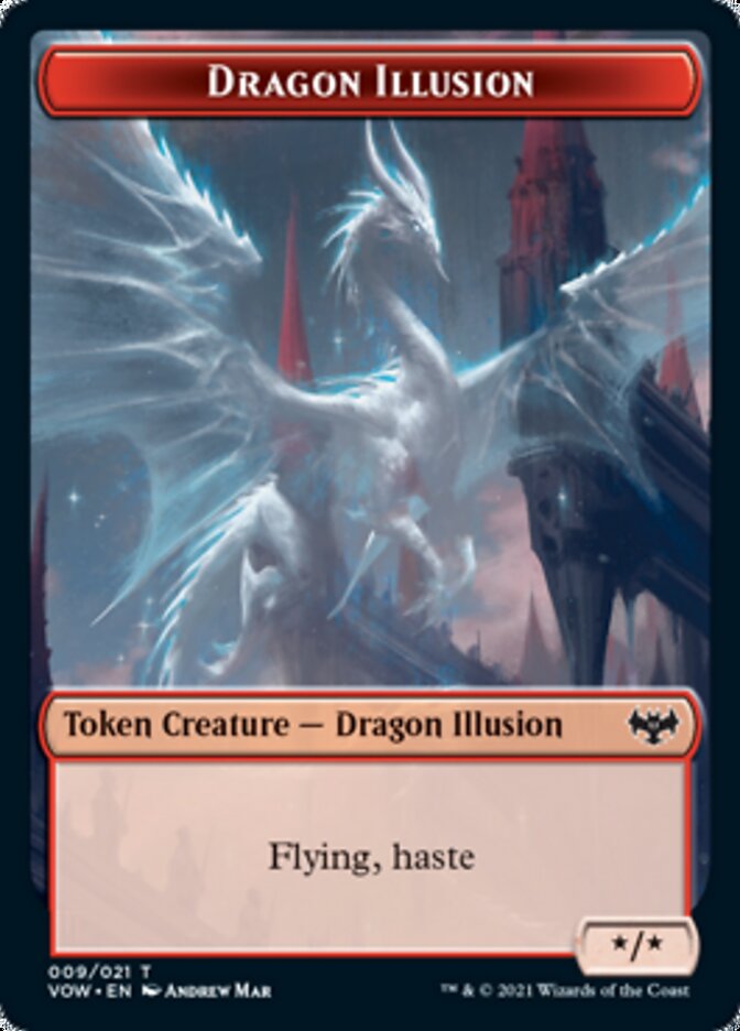 Dragon Illusion Token [Innistrad: Crimson Vow Tokens] | Magic Magpie