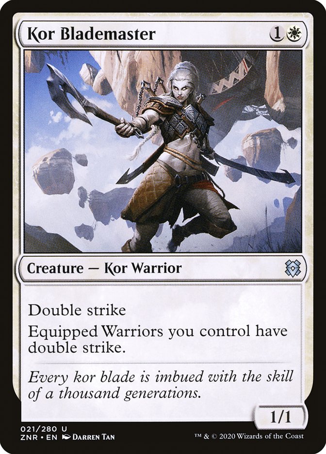 Kor Blademaster [Zendikar Rising] | Magic Magpie