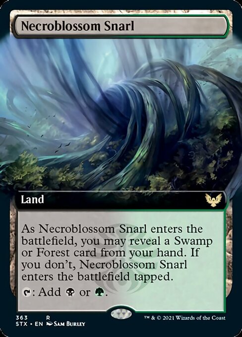 Necroblossom Snarl (Extended) [Strixhaven: School of Mages] | Magic Magpie