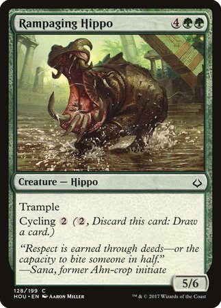 Rampaging Hippo [Hour of Devastation] | Magic Magpie