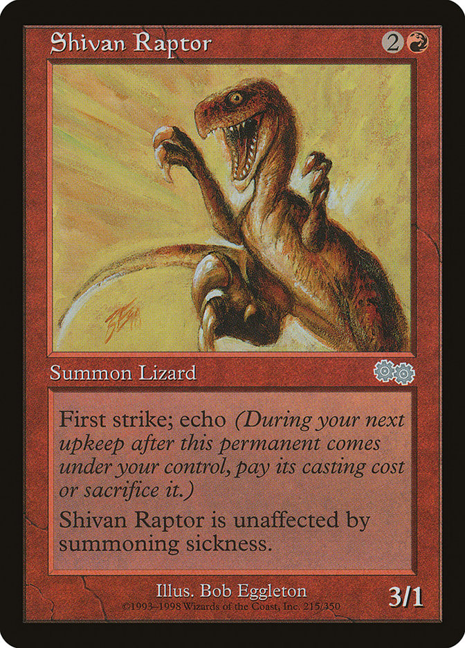 Shivan Raptor [Urza's Saga] | Magic Magpie