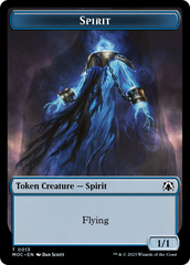 Spirit (9) // Spirit (13) Double-Sided Token [March of the Machine Commander Tokens] | Magic Magpie