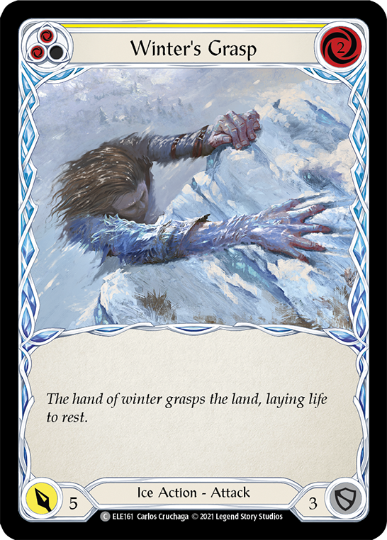 Winter's Grasp (Yellow) [ELE161] (Tales of Aria)  1st Edition Normal | Magic Magpie