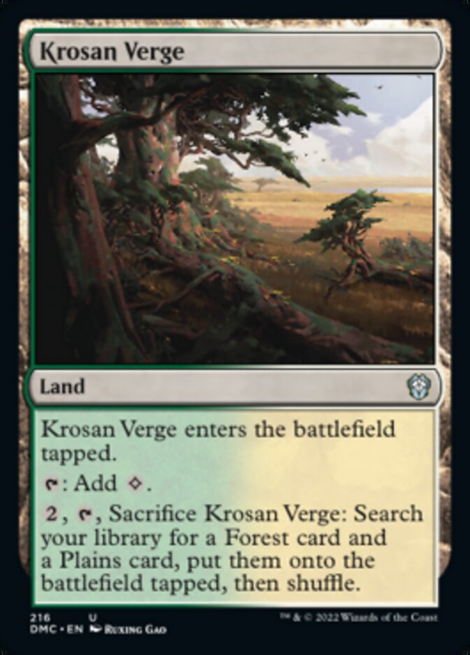 Krosan Verge [Dominaria United Commander] | Magic Magpie
