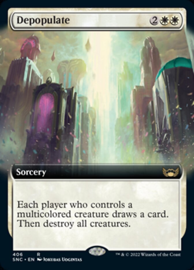 Depopulate (Extended Art) [Streets of New Capenna] | Magic Magpie