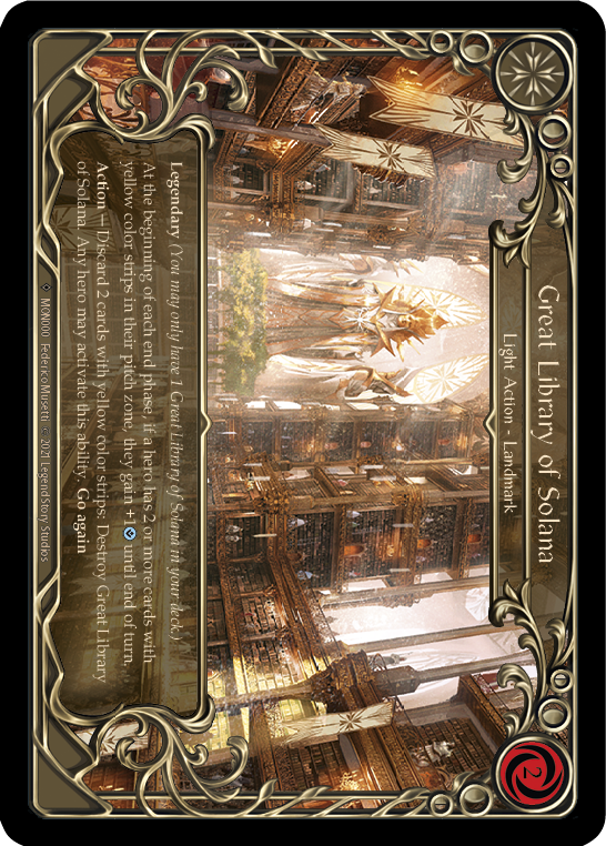 Great Library of Solana (Rainbow Foil) [U-MON000-RF] Unlimited Rainbow Foil | Magic Magpie