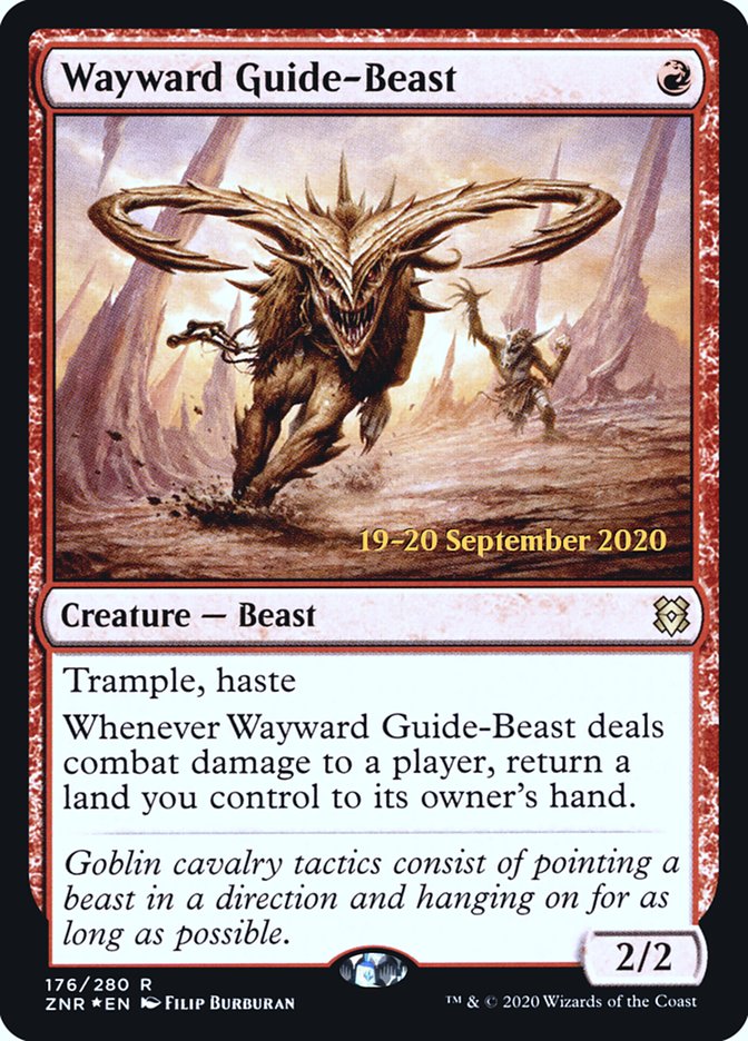 Wayward Guide-Beast  [Zendikar Rising Prerelease Promos] | Magic Magpie