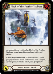 Flock of the Feather Walkers (Yellow) [U-WTR183] (Welcome to Rathe Unlimited)  Unlimited Rainbow Foil | Magic Magpie