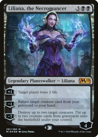 Liliana, the Necromancer [Core Set 2019] | Magic Magpie