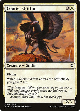 Courier Griffin [Battle for Zendikar] | Magic Magpie