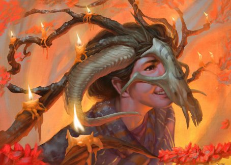 Hedgewitch's Mask Art Card [Innistrad: Midnight Hunt Art Series] | Magic Magpie