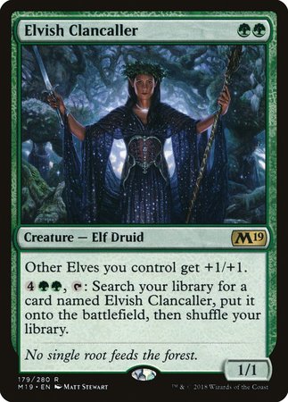 Elvish Clancaller [Core Set 2019] | Magic Magpie