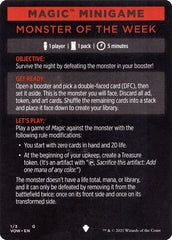 Monster of The Week (Magic Minigame) [Innistrad: Crimson Vow Minigame] | Magic Magpie