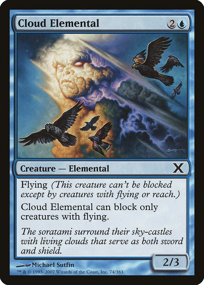 Cloud Elemental [Tenth Edition] | Magic Magpie