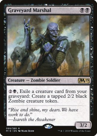 Graveyard Marshal [Core Set 2019] | Magic Magpie