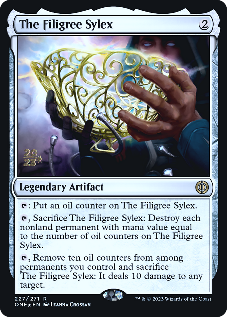 The Filigree Sylex [Phyrexia: All Will Be One Prerelease Promos] | Magic Magpie