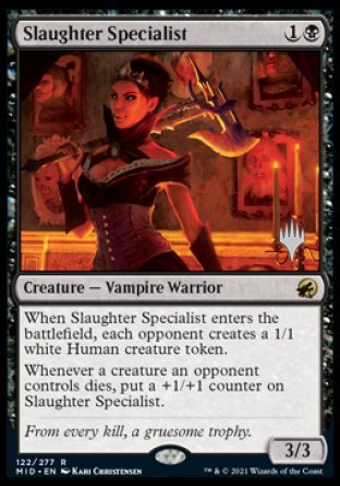 Slaughter Specialist (Promo Pack) [Innistrad: Midnight Hunt Promos] | Magic Magpie