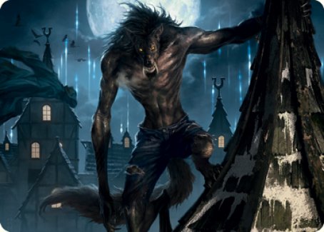 Stalking Predator Art Card [Innistrad: Midnight Hunt Art Series] | Magic Magpie