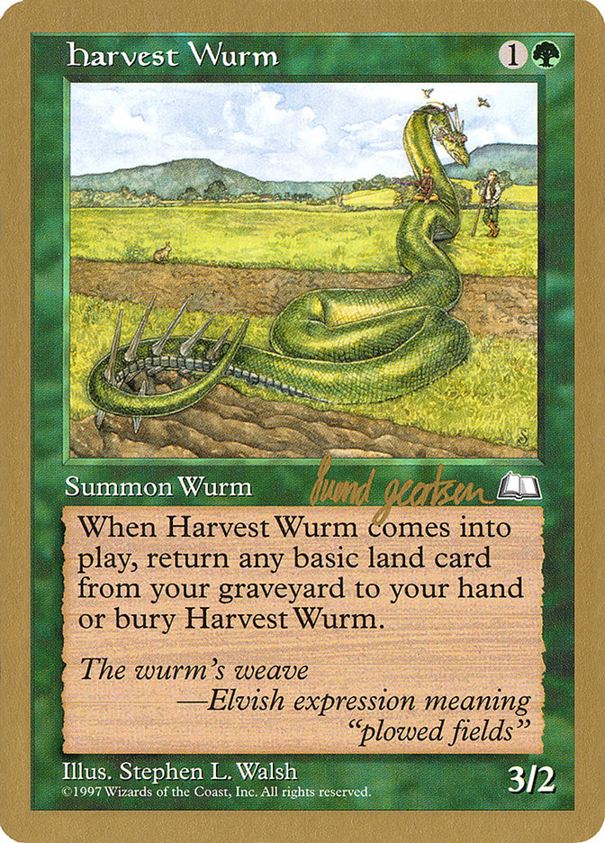Harvest Wurm (Svend Geertsen) [World Championship Decks 1997] | Magic Magpie
