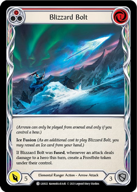Blizzard Bolt (Red) [LXI022] (Tales of Aria Lexi Blitz Deck)  1st Edition Normal | Magic Magpie