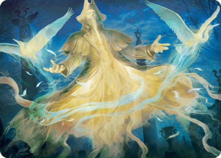 Heron-Blessed Geist Art Card [Innistrad: Crimson Vow Art Series] | Magic Magpie