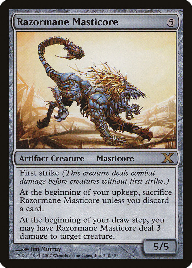 Razormane Masticore [Tenth Edition] | Magic Magpie