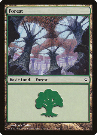 Forest (175) [New Phyrexia] | Magic Magpie