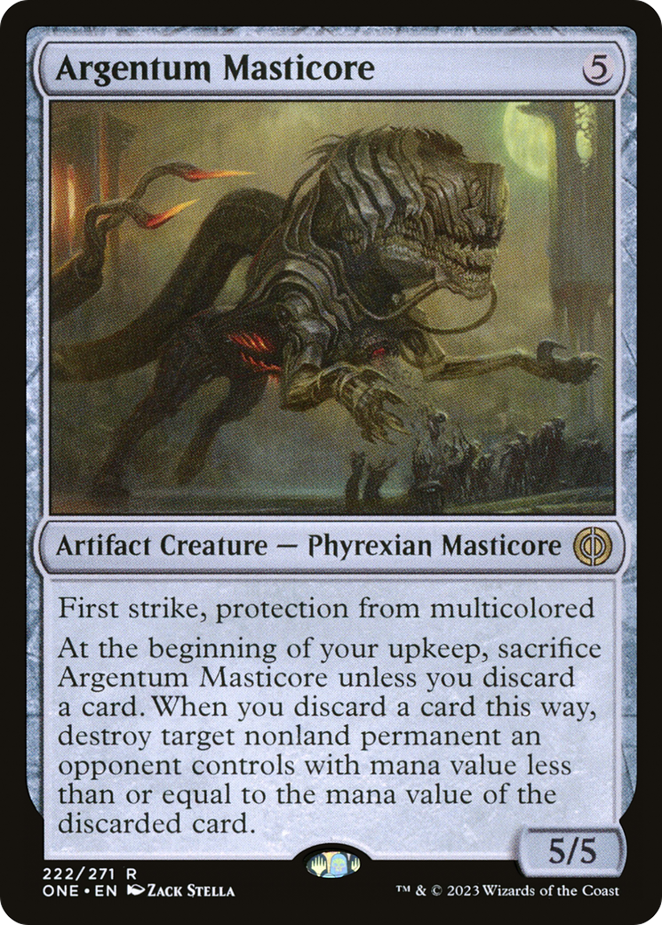 Argentum Masticore [Phyrexia: All Will Be One] | Magic Magpie