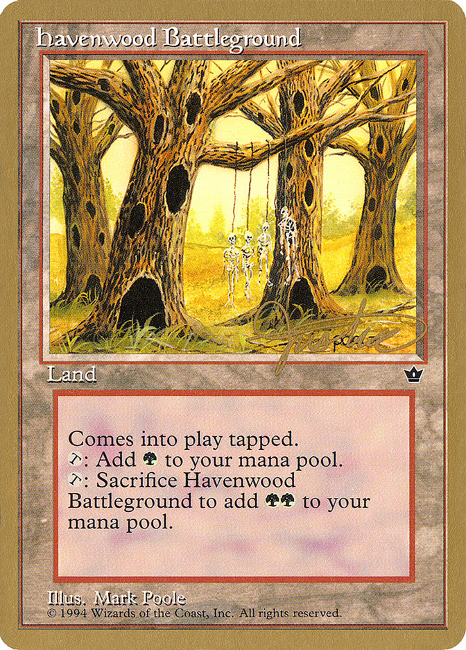 Havenwood Battleground (Mark Justice) [Pro Tour Collector Set] | Magic Magpie