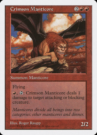 Crimson Manticore [Fifth Edition] | Magic Magpie