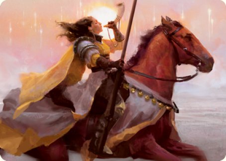 Sunrise Cavalier Art Card [Innistrad: Midnight Hunt Art Series] | Magic Magpie