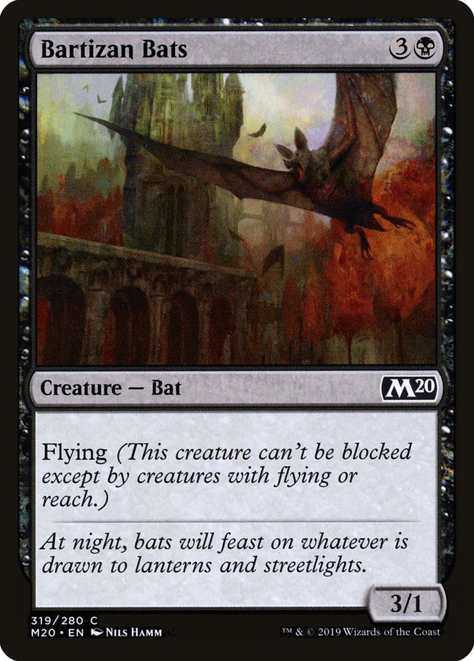 Bartizan Bats [Core Set 2020] | Magic Magpie