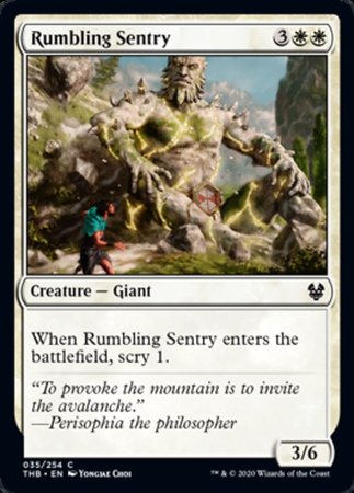 Rumbling Sentry [Theros Beyond Death] | Magic Magpie