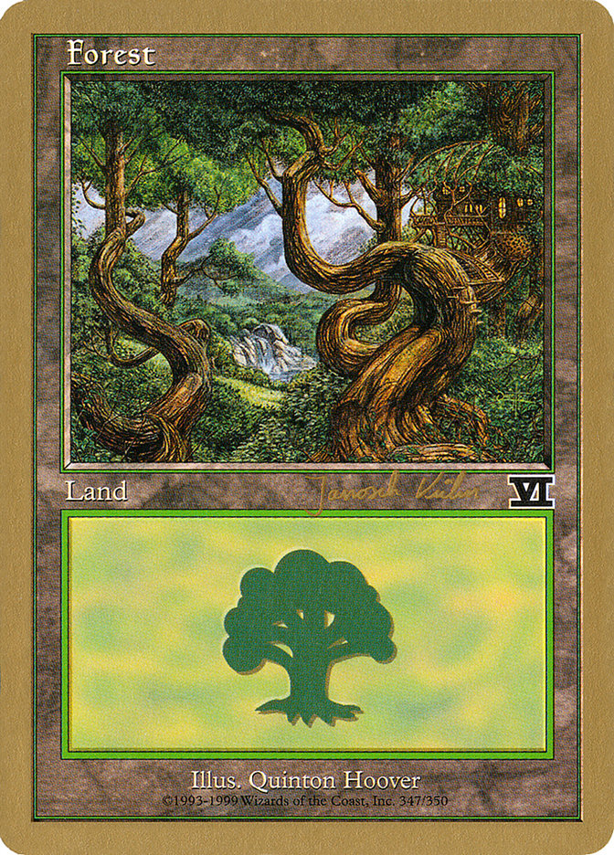 Forest (jk347) (Janosch Kuhn) [World Championship Decks 2000] | Magic Magpie