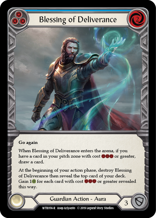 Blessing of Deliverance (Blue) [WTR056-R] Alpha Print Normal | Magic Magpie