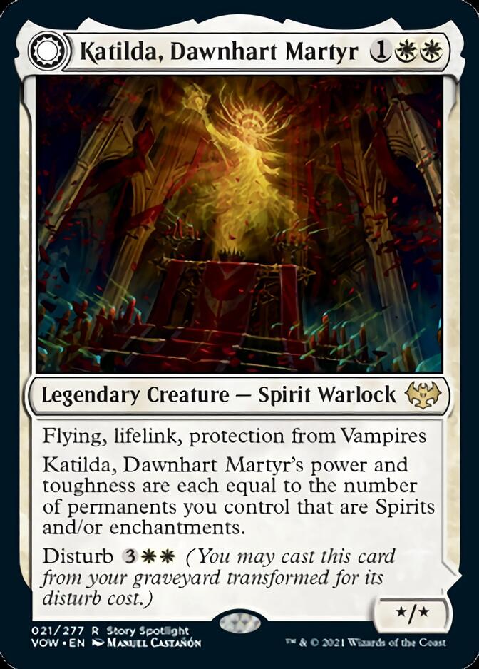 Katilda, Dawnhart Martyr // Katilda's Rising Dawn [Innistrad: Crimson Vow] | Magic Magpie